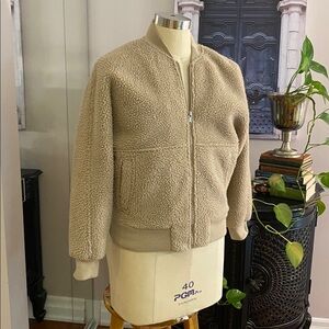 Oak +Fort teddy jacket ladies size S